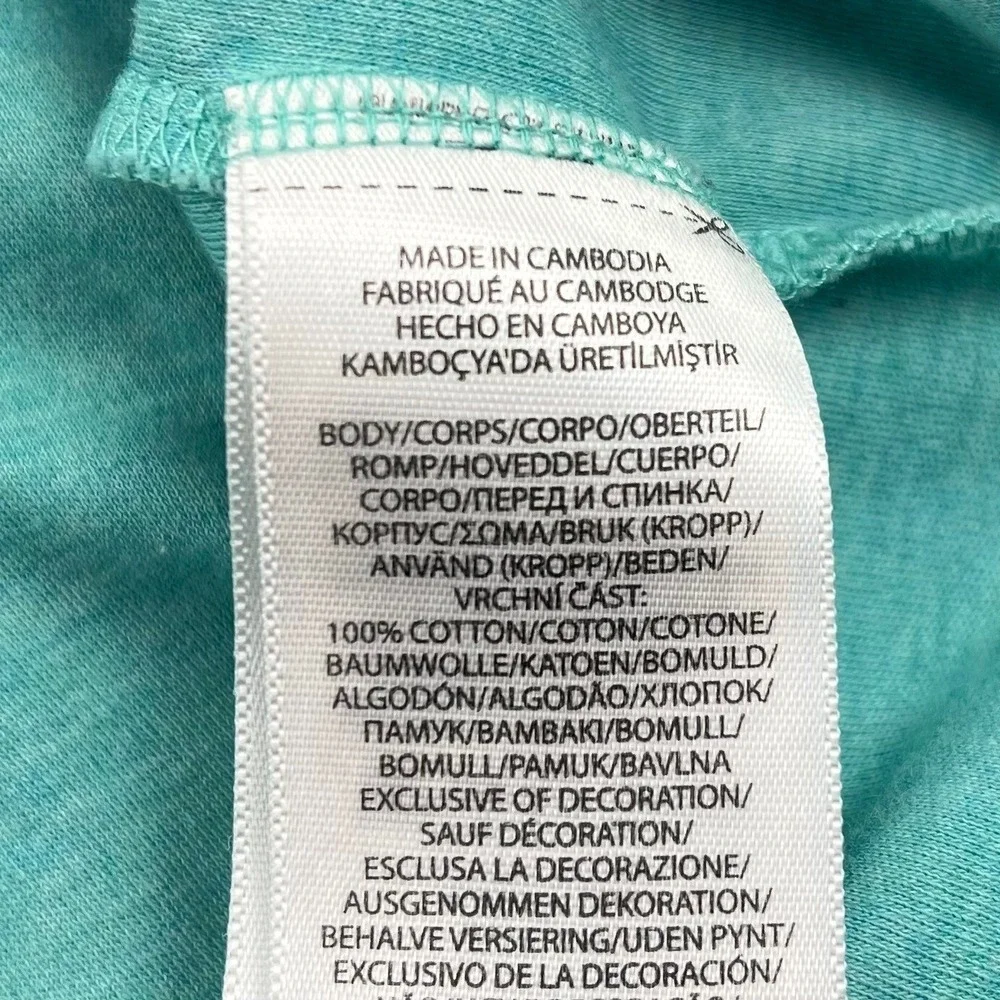 Polo Ralph Lauren Classic Fit Men Large Teal Green 100%‎ Cotton Short Sleeve